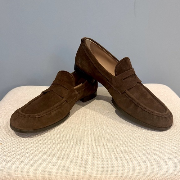 TOD’S BROWN SUEDE LOAFERS, Size UK 9 (US 10) - Picture 2 of 6